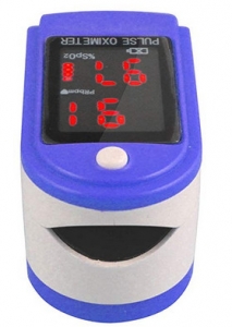 Fingerpulsoximeter OXHC 50 DL mit LED Display incl. Batterien/Tasche/Silikonh�lle/Trageband