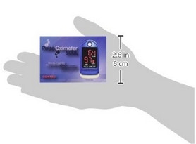 Fingerpulsoximeter OXHC 50 DL mit LED Display incl. Batterien/Tasche/Silikonh�lle/Trageband