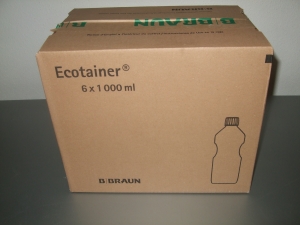 B.Braun Sterilwasser Sp�ll�sung 6 x 1L Ecotainer� (Karton mit 6 x 1000 ml)