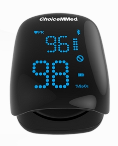 Bluetooth Fingerspitzen Pulsoximeter OX-HC200 mit Aufbewahrungstasche