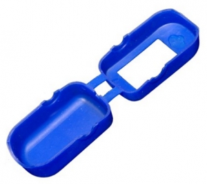 Silikonprotektor Schutzh�lle blau f�r Fingerpulsoximeter