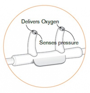 Doppellumen- Nasenbrille Erw., soft, gebogene Ansatzst�cke, mit Schlauch 1.8 m
