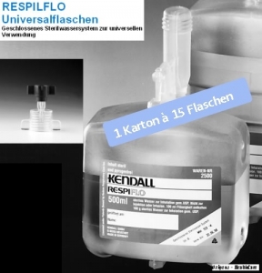 Sterilwasser RESPIFLO 500 ml mit Adapter 1 Karton � 15 St�ck