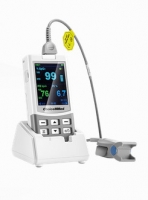 Hand-Pulsoximeter MD-300 M Handheld von ChoiceMMed mit Sensor Tragetasche Silikonschutzh�lle